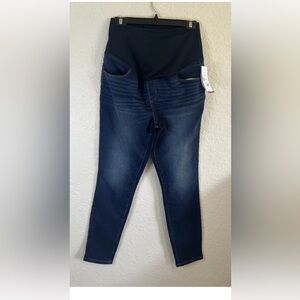 Isabel Women’s Maternity Skinny Jeans Size 10 Denim Belly Panel Dark Blue